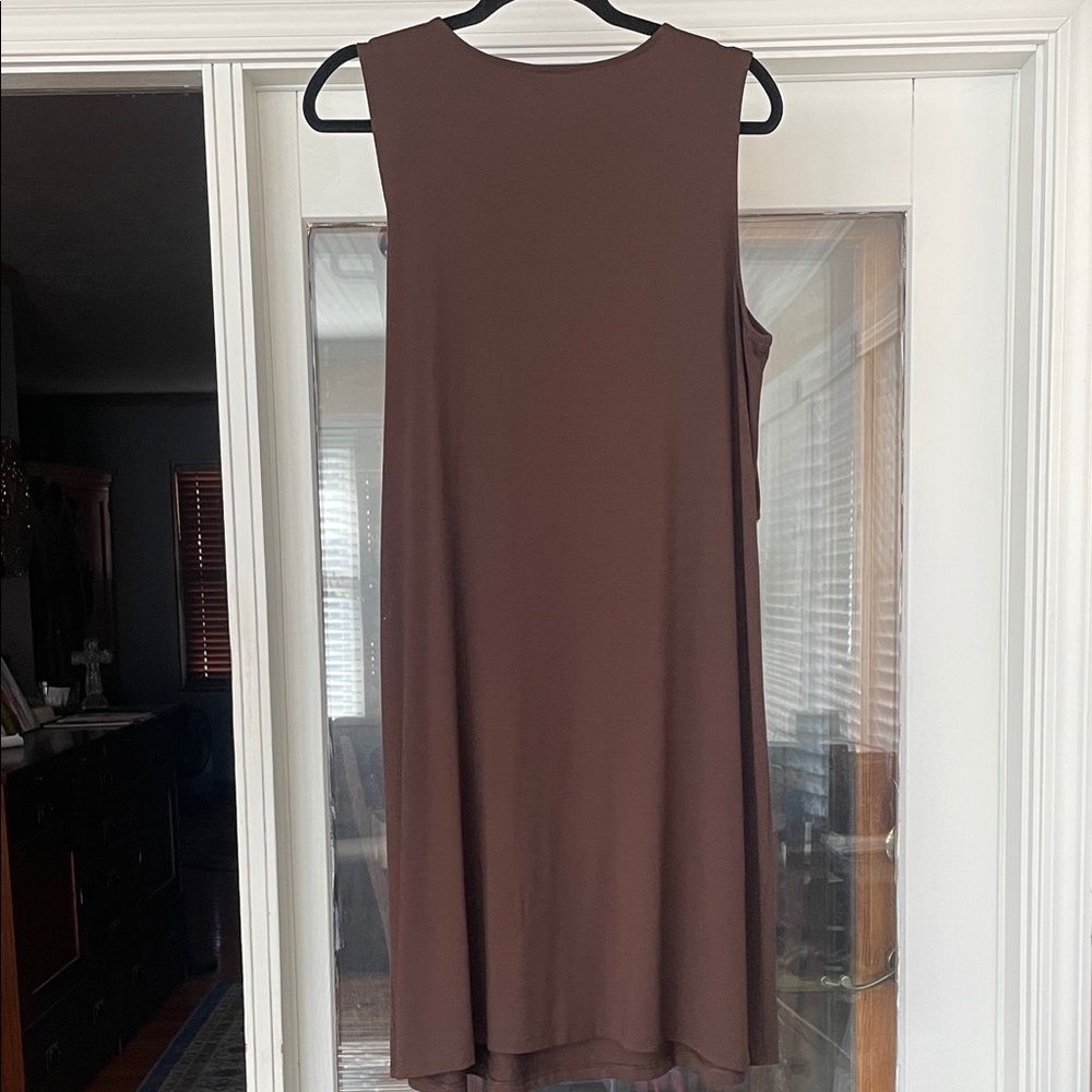 J. Jill Asymmetrical Brown Dress - Picture 4 of 7